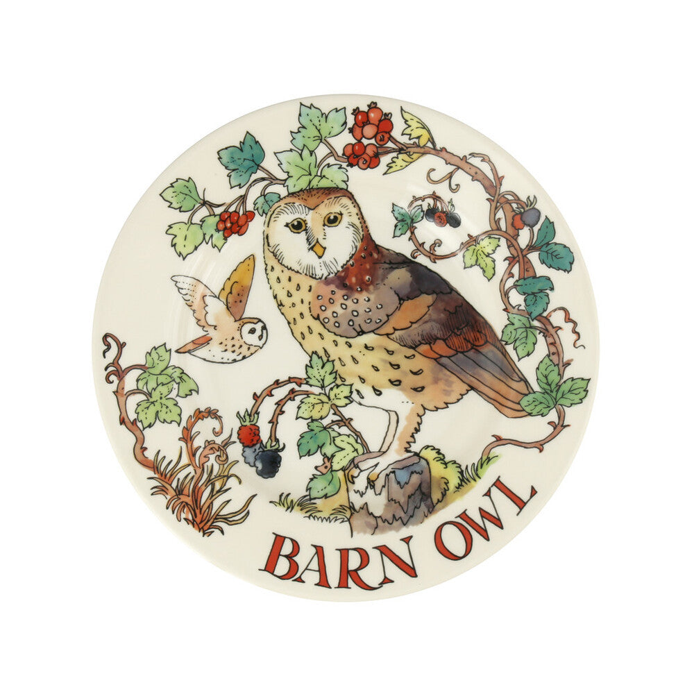 Hand-made Emma Bridgewater Barn Owl 8 1/2 inch plate