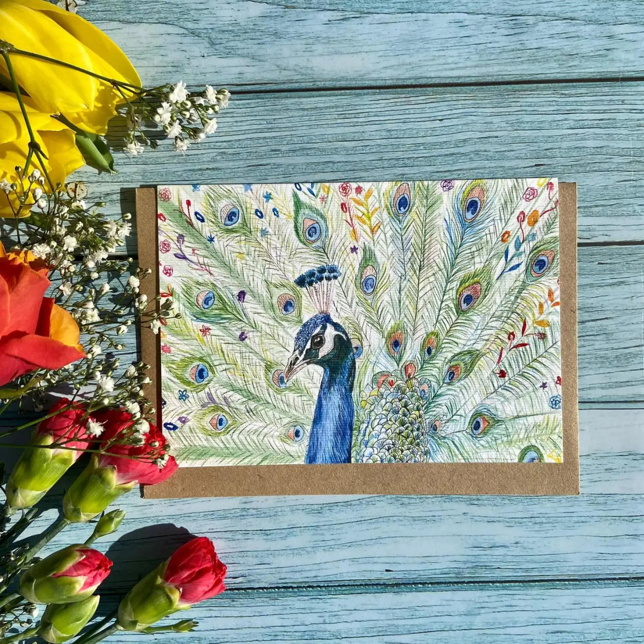 Picasso The Peacock Eco-card