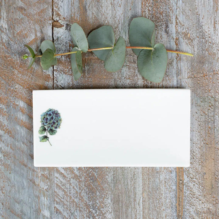 Hydrangea Bone China Rectangular Soap Dish by Toasted Crumpet.