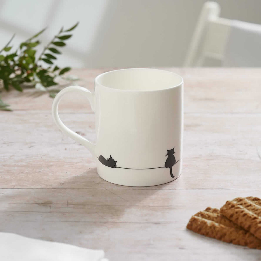 Large Cat Collection Bone China Mug by Jin Designs.