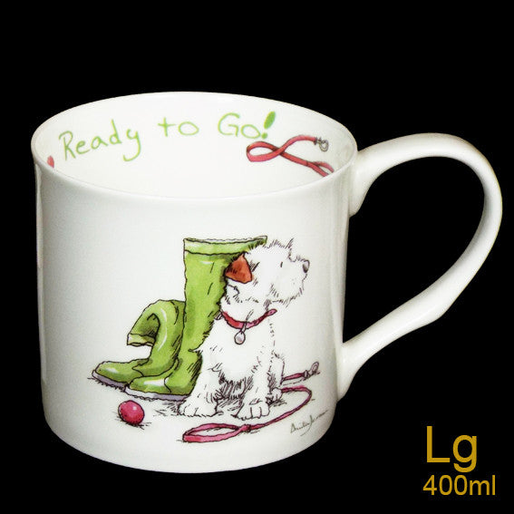 Ready to Go mug by artist Anita Jeram.