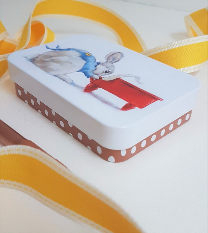 Jo Stockdale Best Friends Small Rectangular Tin - Rabbit