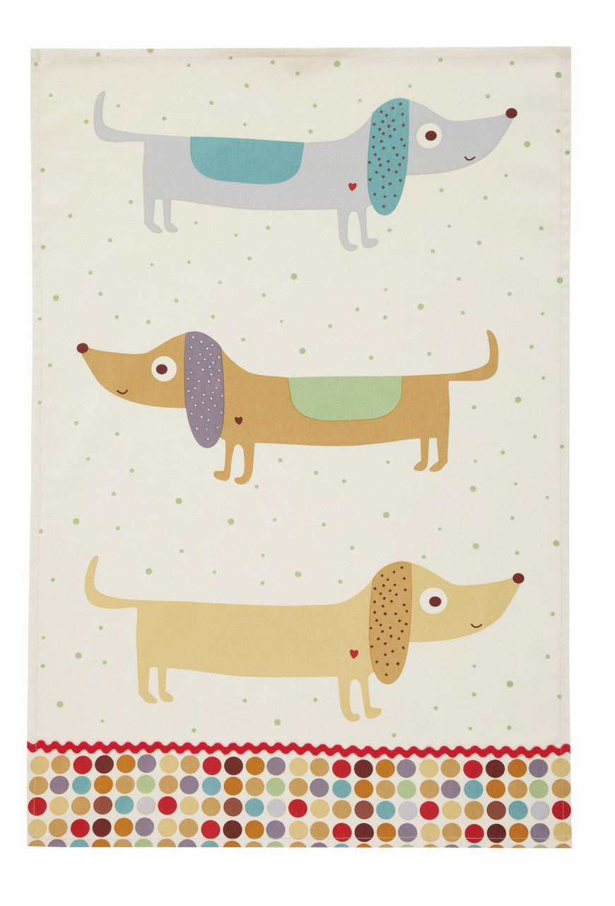 Hot Dog 100% Cotton tea towel by Ulster Weavers.