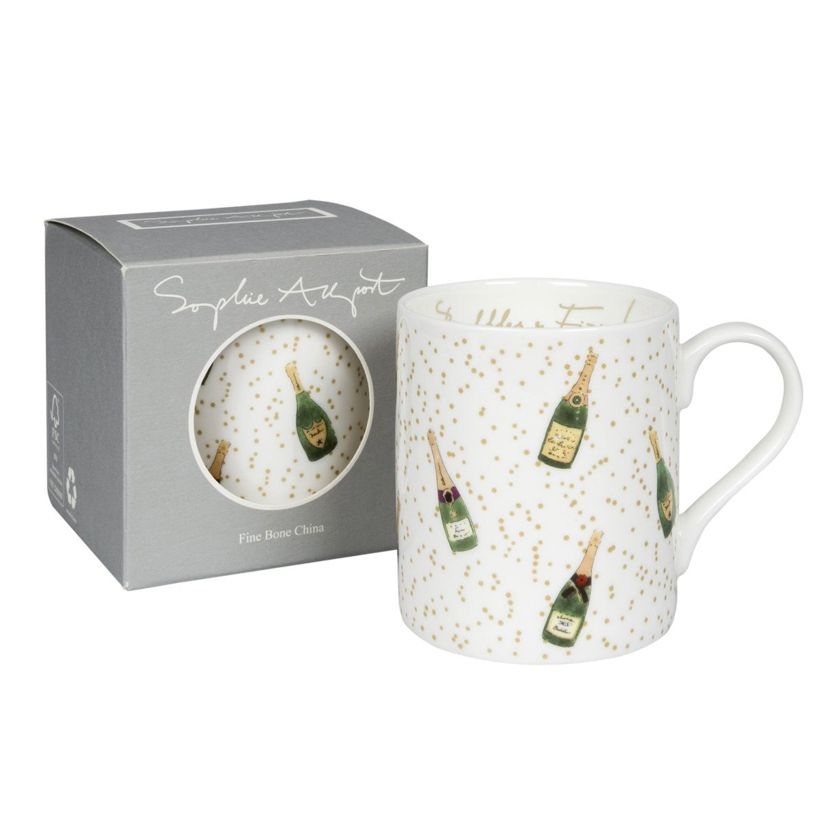 Sophie Allport Bubbles & Fizz Mug boxed