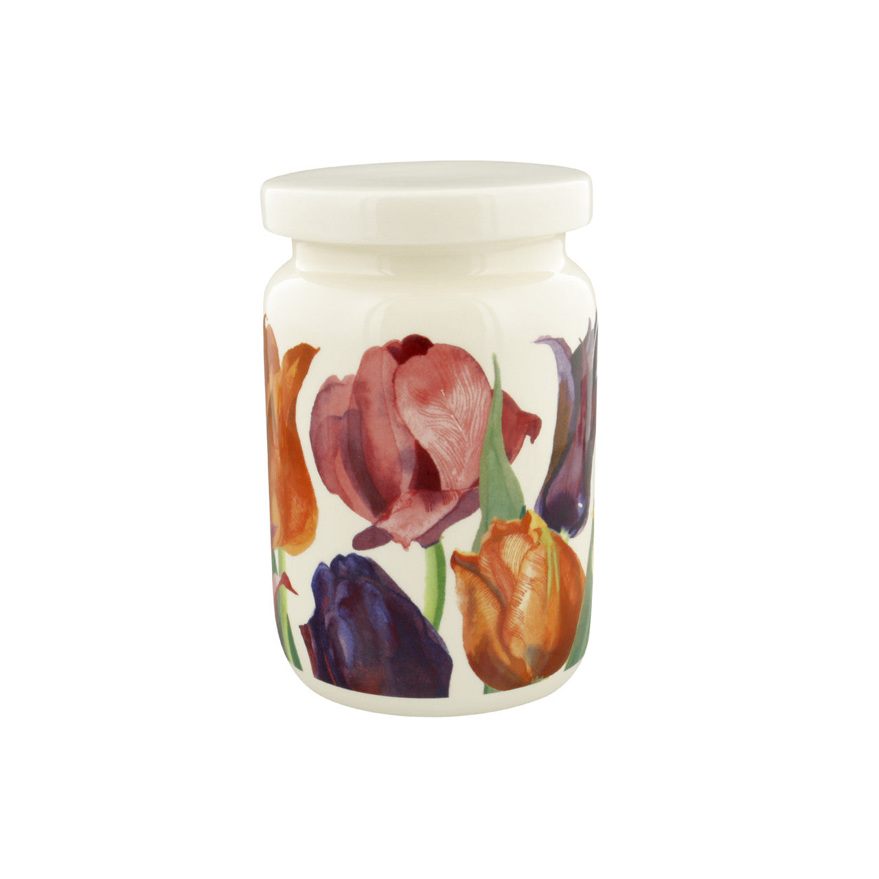 Flowers Tulips Large Jam Jar with Lid