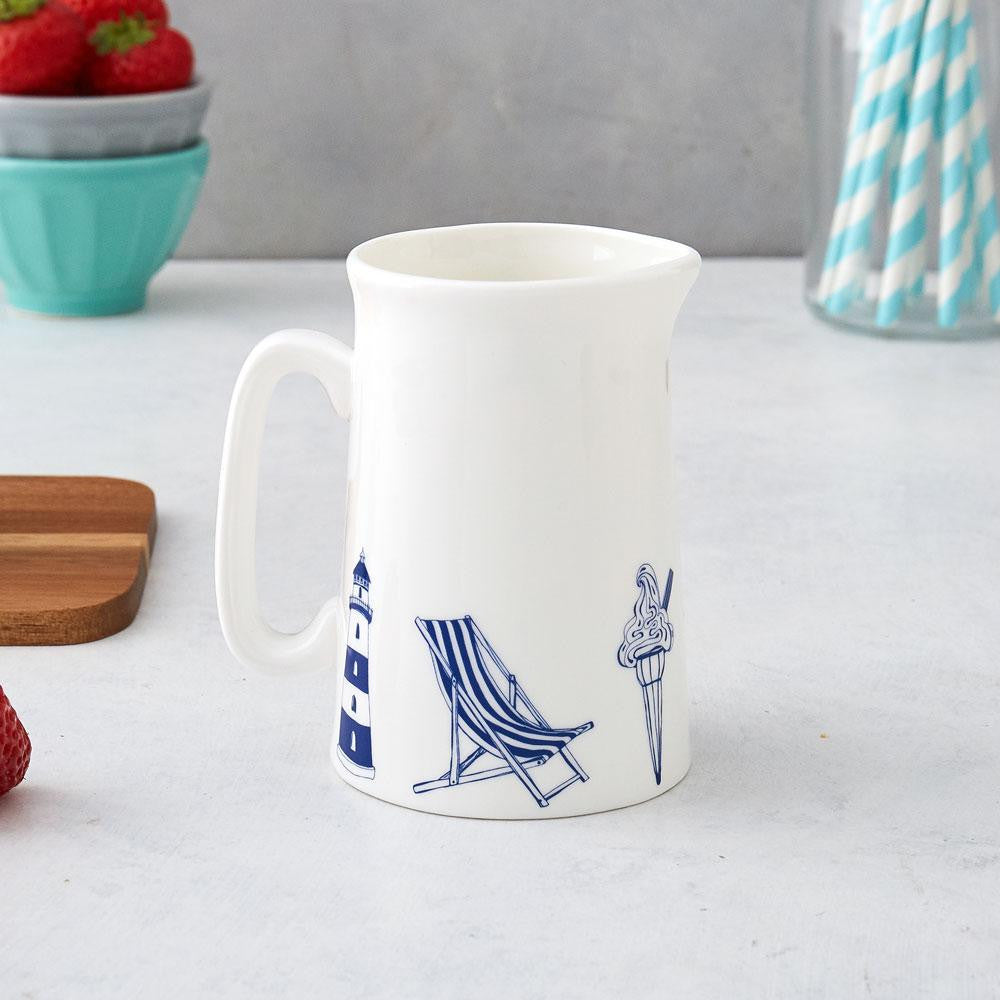 Bone china Nautical half pint jug from Victoria Eggs.
