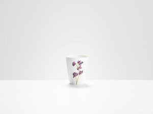 Purple Sweet Pea Beaker by Helen Beard.