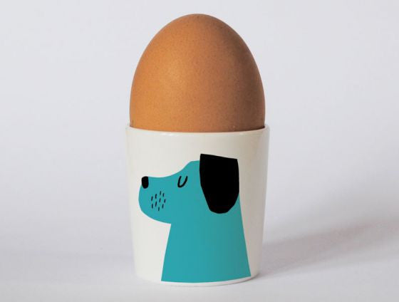 Repeat Repeat's Turquoise Dog Egg Cup