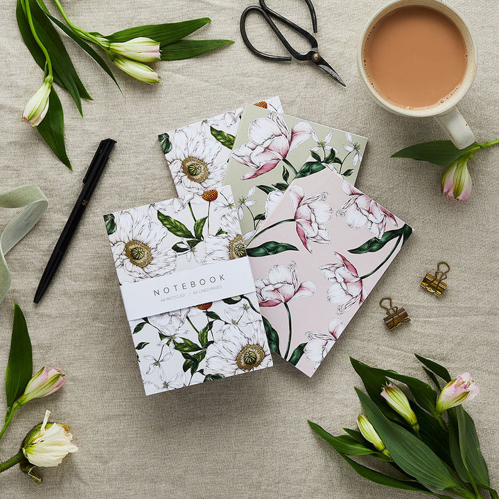Spring Blossom - Set of 3 A6 Notebooks