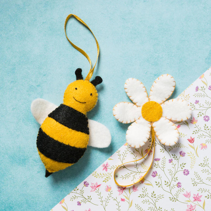 Bee & Flower Wool Mix Felt Craft Kit by Corinne Lapierre