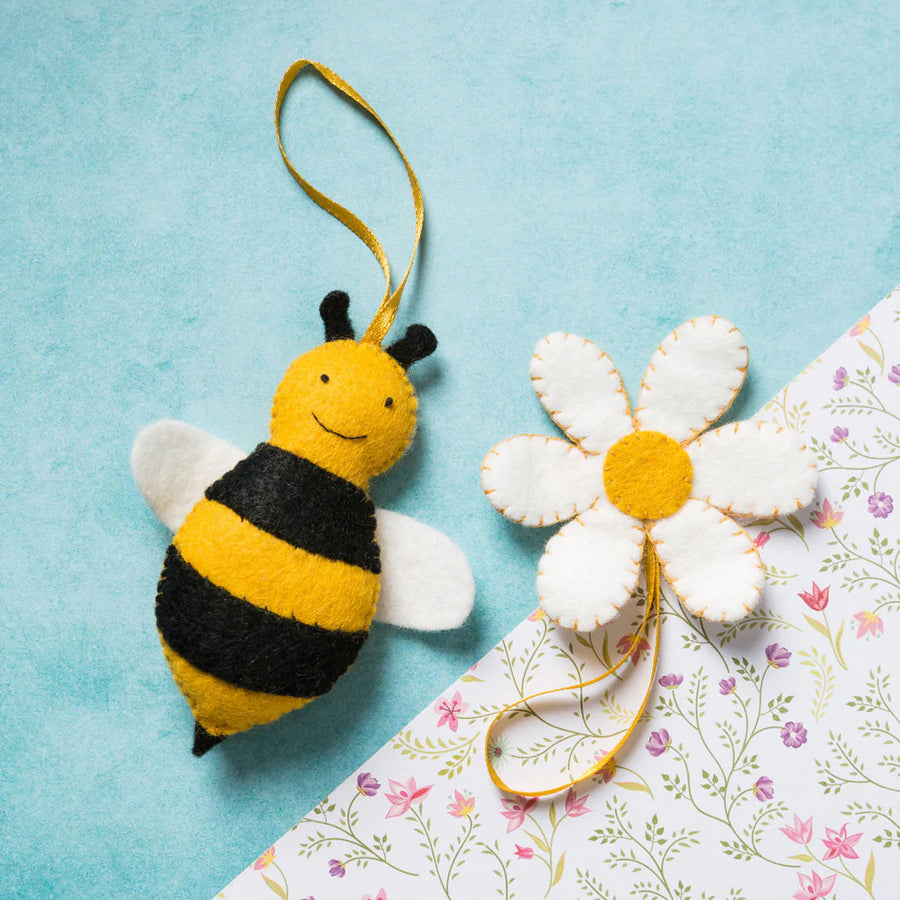 Bee & Flower Wool Mix Felt Craft Kit by Corinne Lapierre