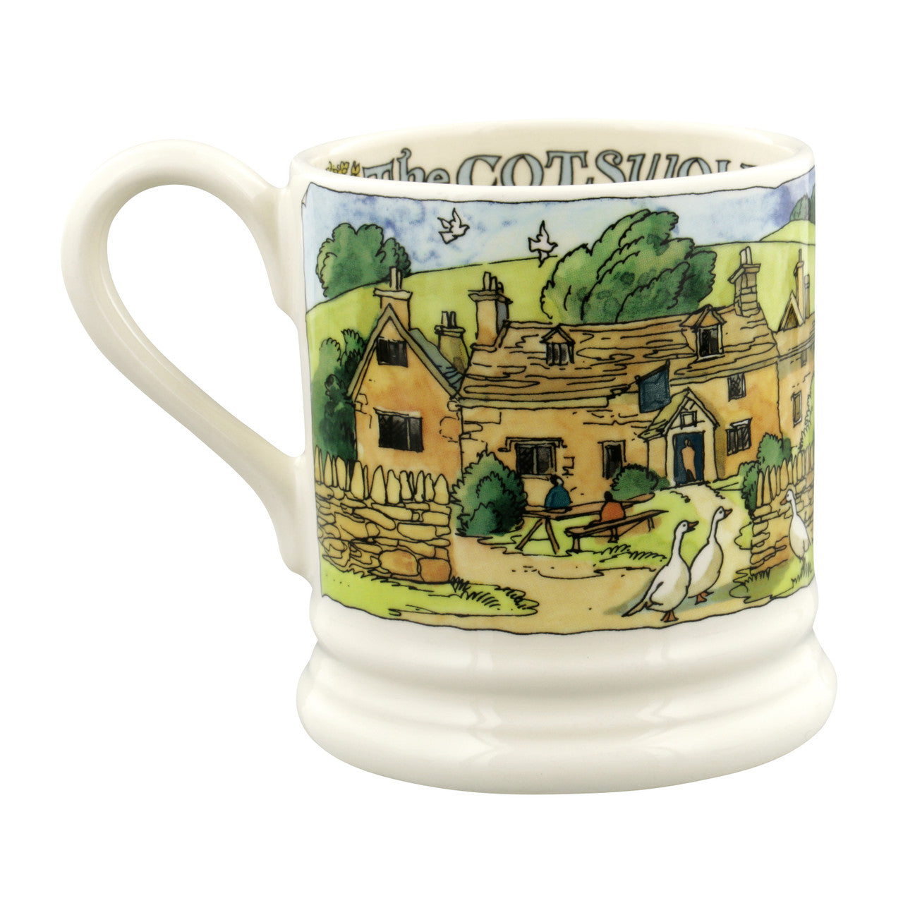 Emma Bridgewater hand made 1/2 pint mug.