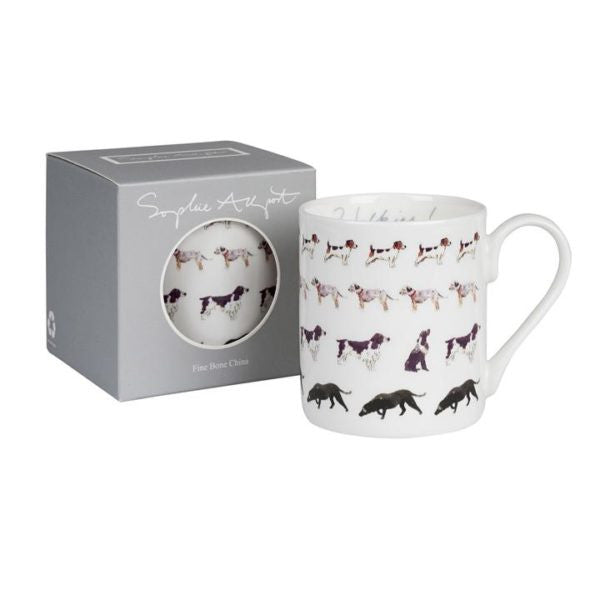 Sophie Allport bone china Walkies! mug boxed.
