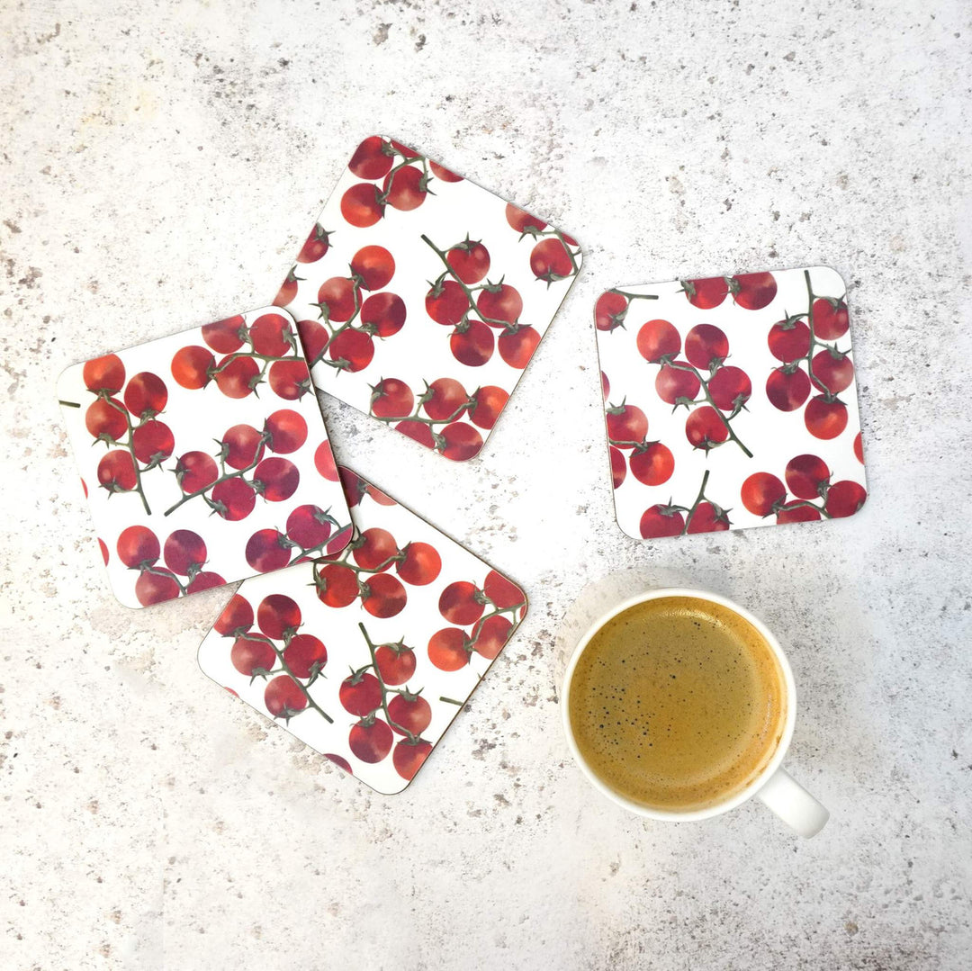 Tomato Coasters by Corinne Alexander.