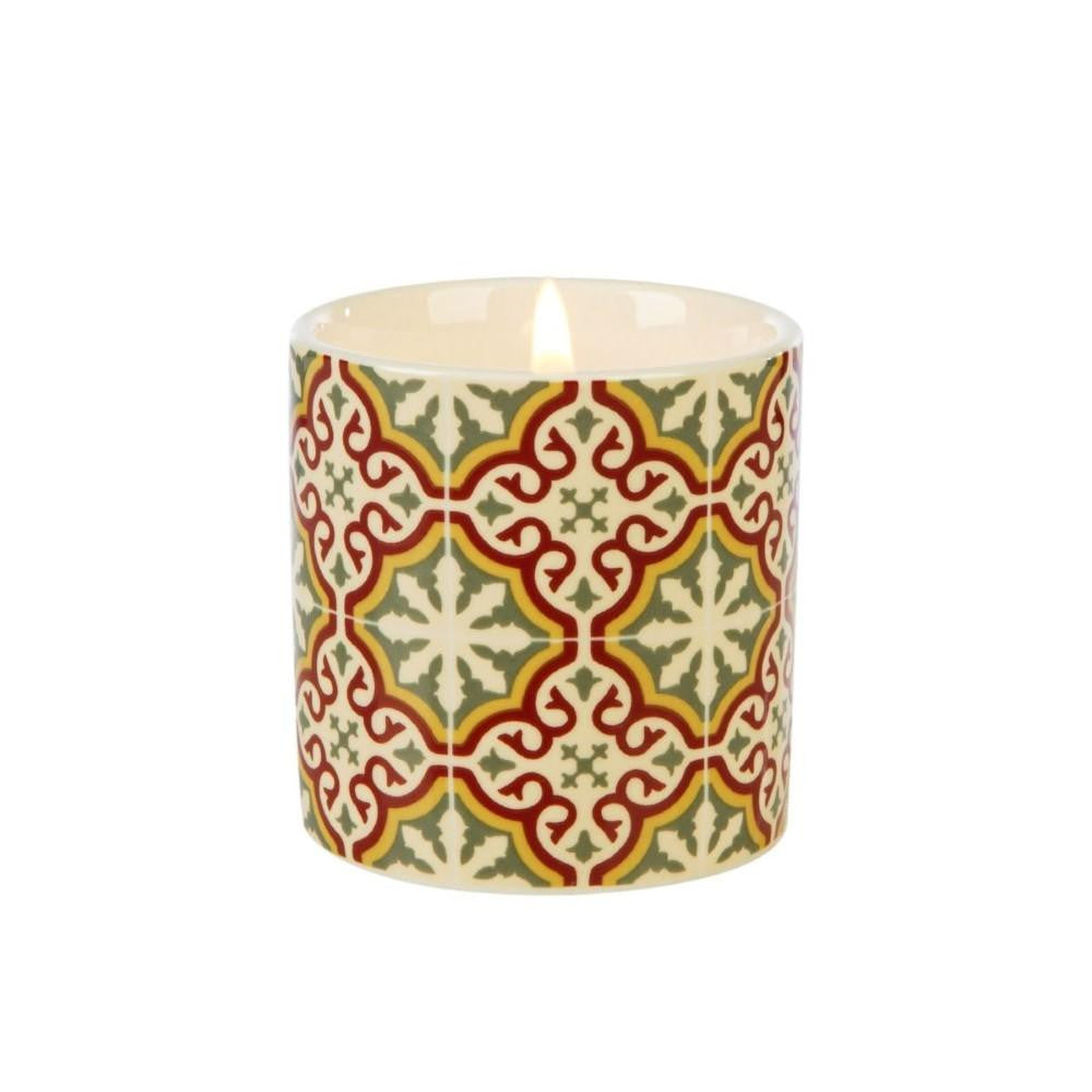 Fired Earth Emperor's Red Tea ceramic votive by Wax Lyrical. Made in the UK.