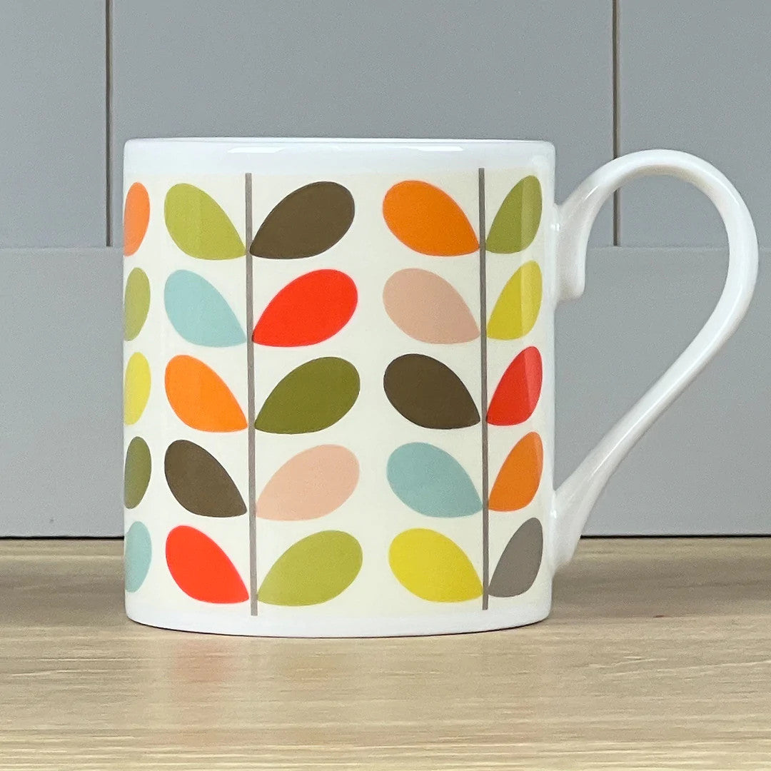 Multi Color 10 Stem China Mug by Oral Kiely.