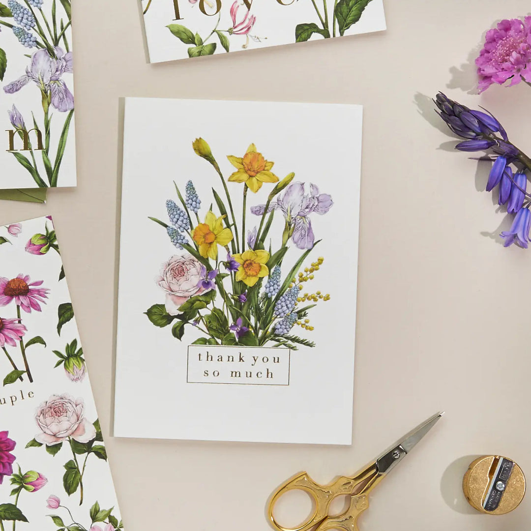 Bountiful Blooms "Thank you so much" Greeting Card