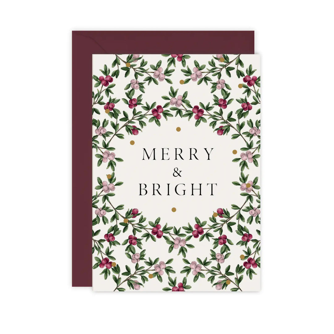 Merry & Bright - 'Merry Nouveau' Card