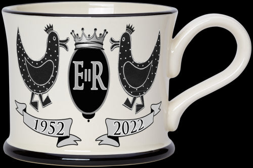 Platinum Jubilee Ducks mug by Moorland Pottery.