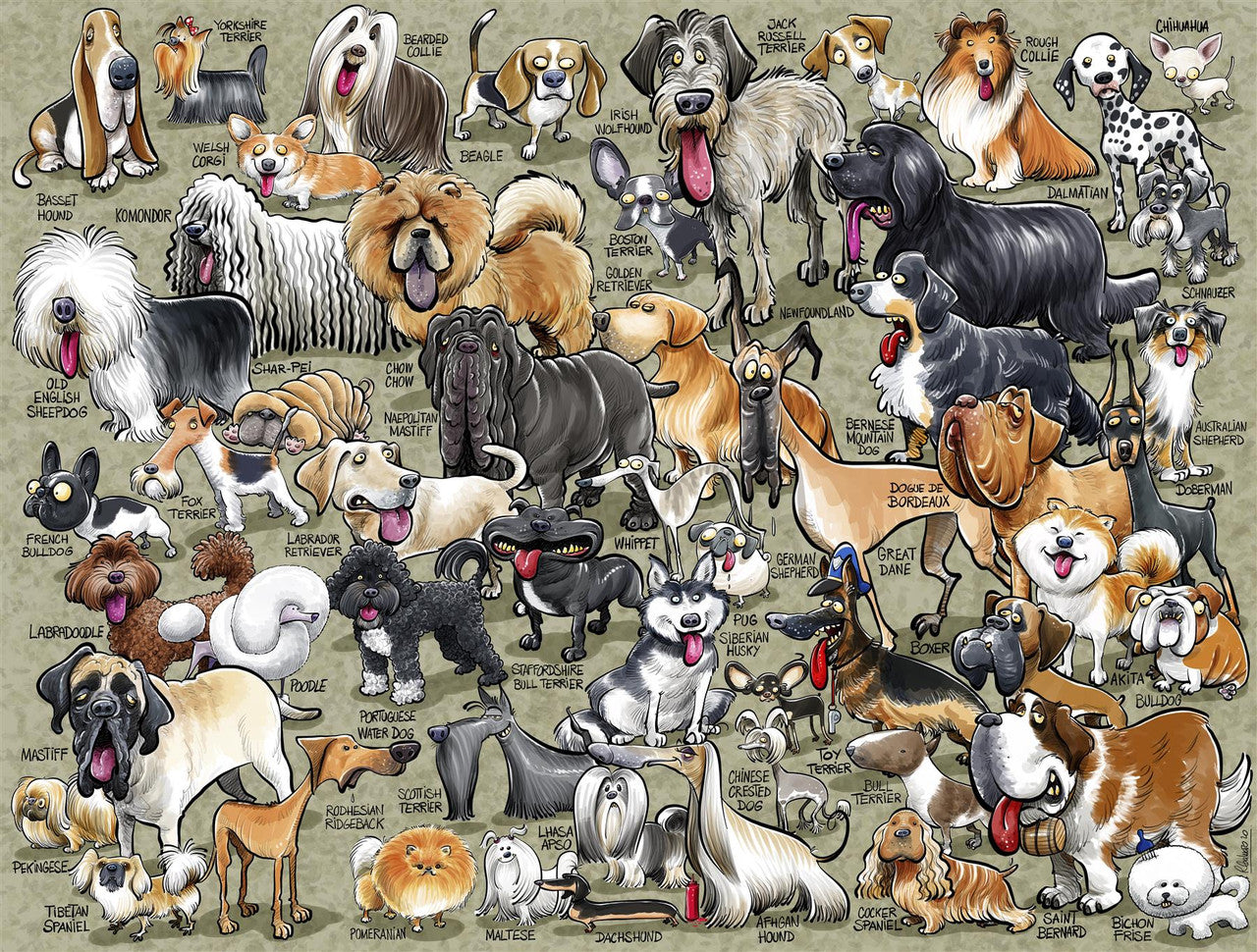 It's Just....Dogs 1000 Piece Jigsaw Puzzle.