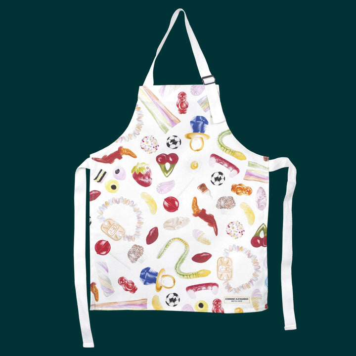 Children's Pick & Mix Apron by Corinne Alexander.