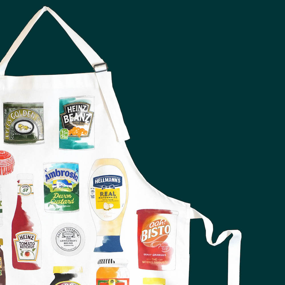 Store Cupboard Apron by Corinne Alexander.