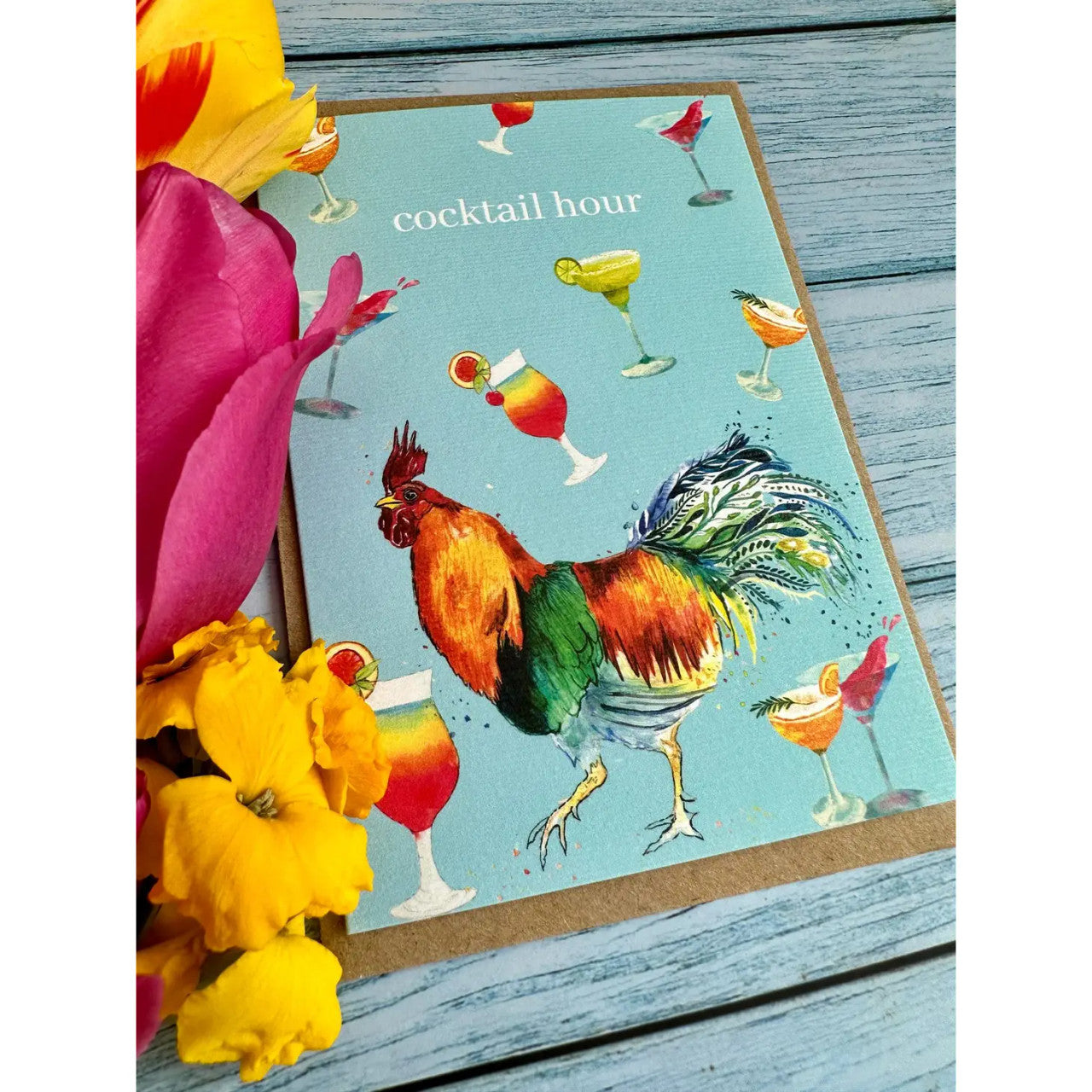 Rooster Birthday Eco-card