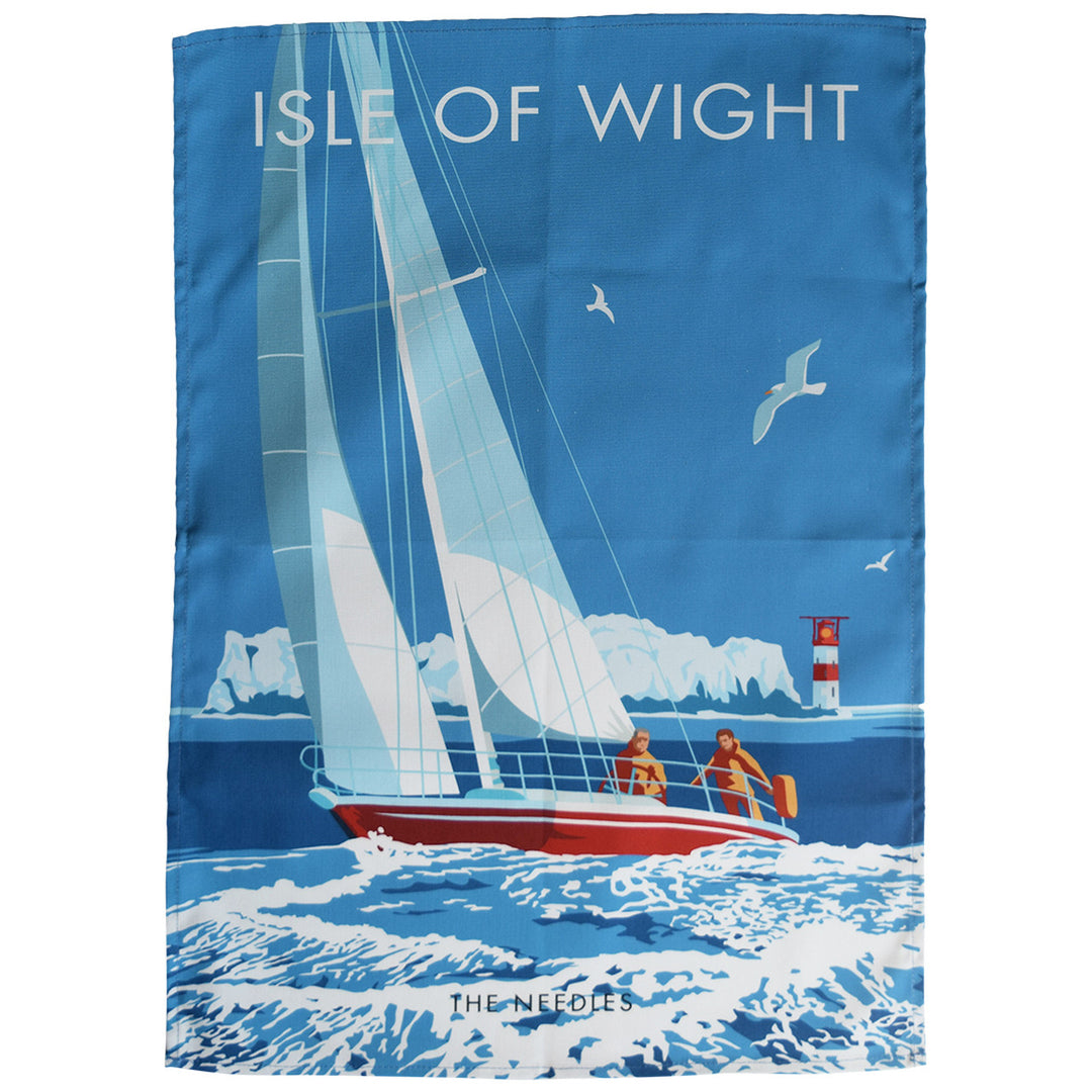 Isle of Wight - The Needles Tea Towel by Town Towels.