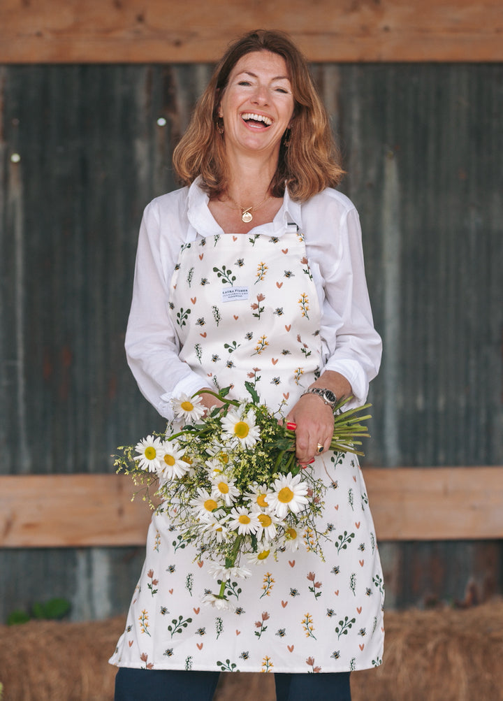 Humble Bumble Bee Apron By Designer Laura Fisher