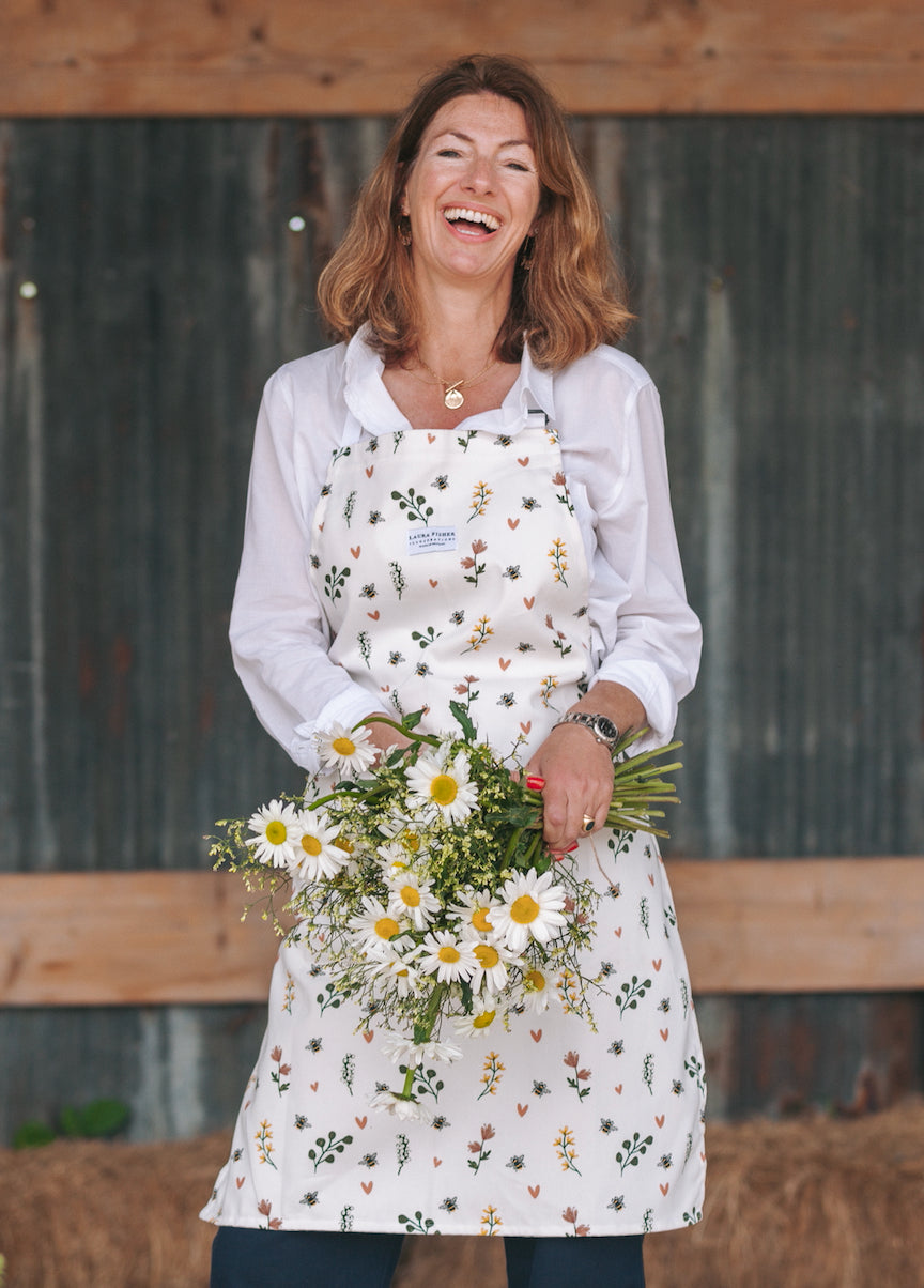 Humble Bumble Bee Apron By Designer Laura Fisher