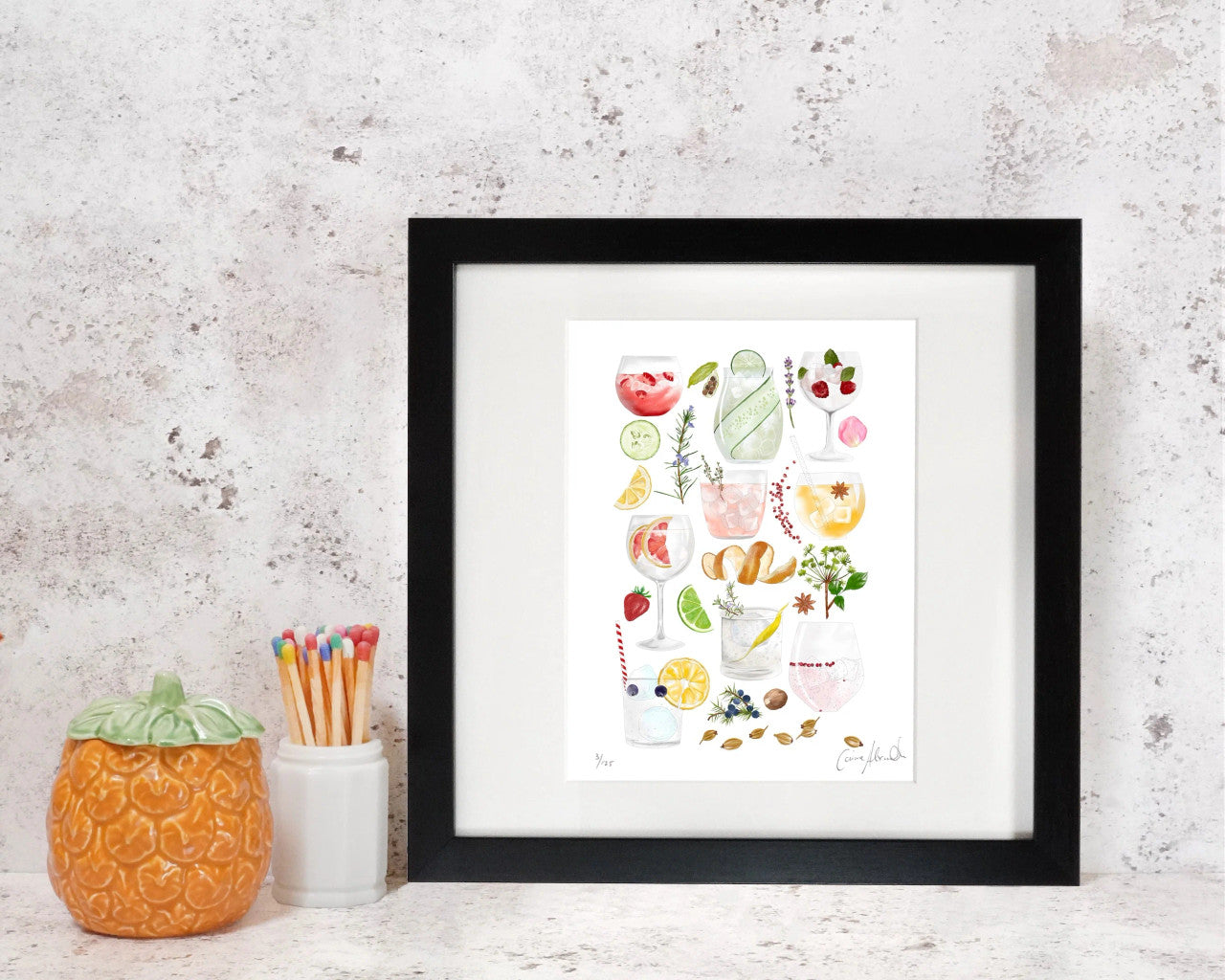 Gin & Tonic Print by Corinne Alexander