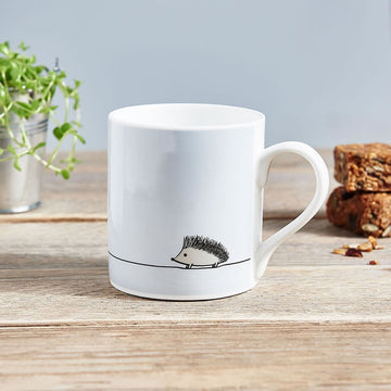Hedgehog Bone China Mug by Jin Designs. Image