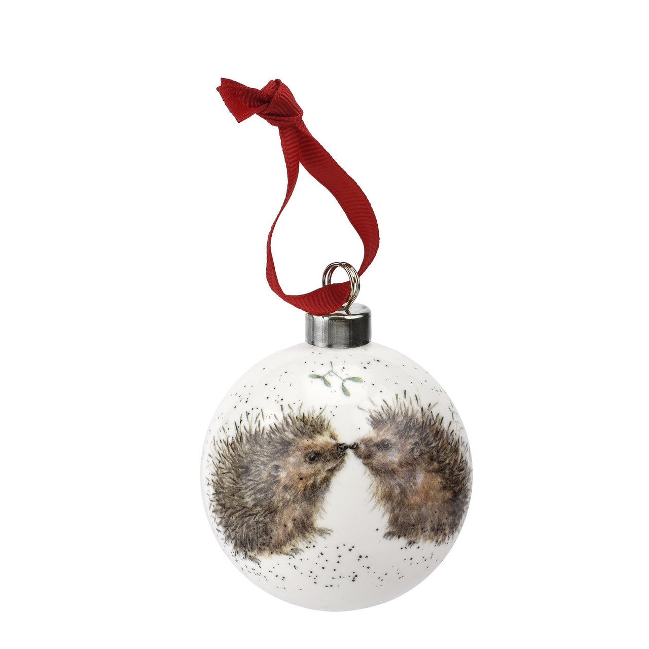 'Hedgehugs' Fine Bone China hedgehog bauble from Wrendale Designs and Portmeirion