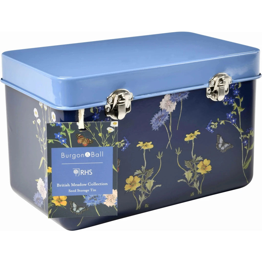 RHS British Meadow Seed Tin by Burgon & Ball.