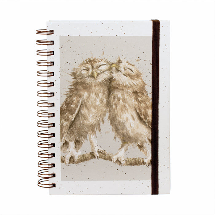 Owl Birds of a Feather Spiral Bound Notebook by Wrendale Designs.