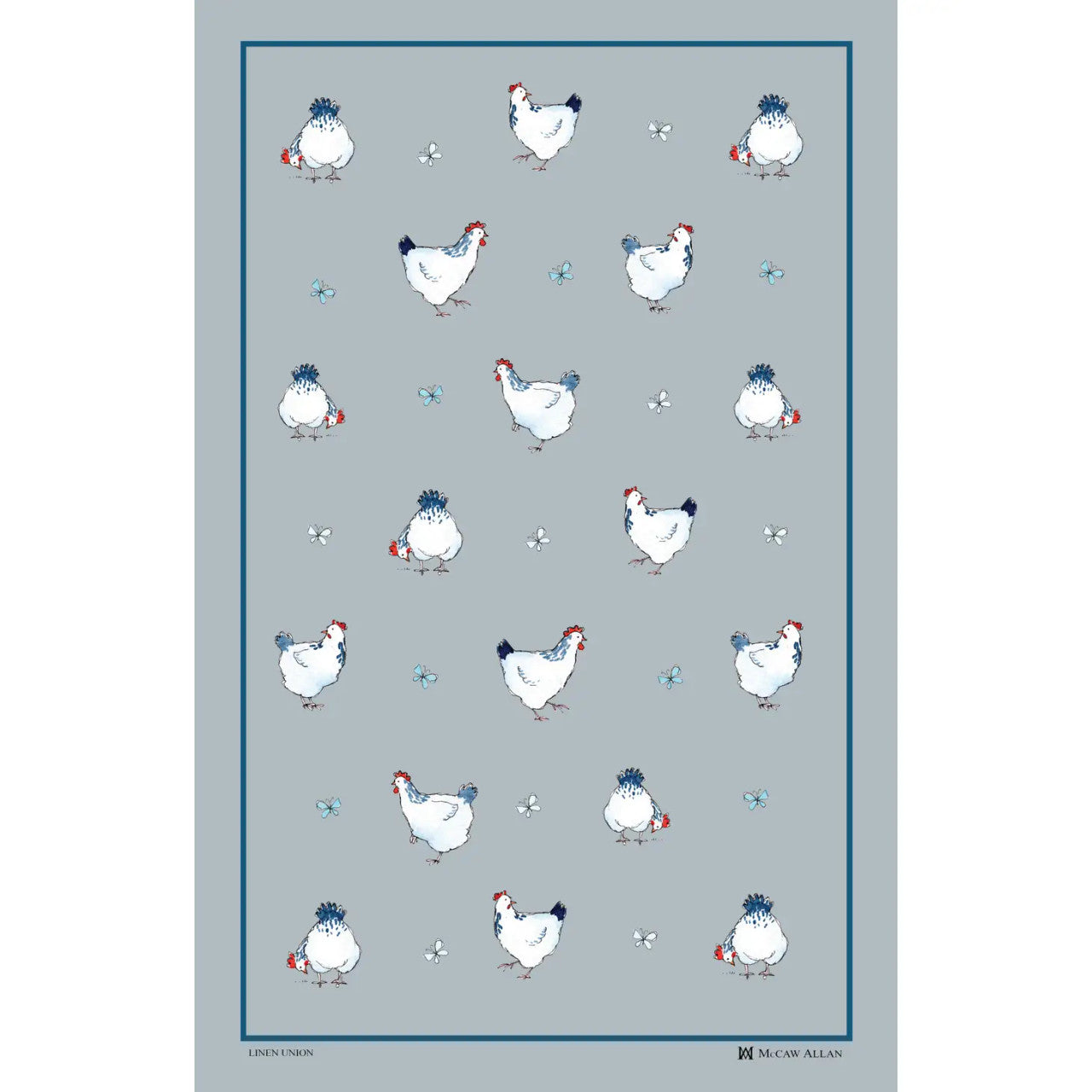 Hen House Linen/Cotton Tea Towel by Samuel Lamont.