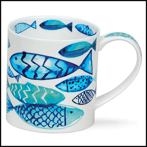Fine bone china Dunoon Orkney Go Fish mug