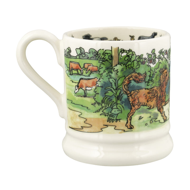 Emma Bridgewater The Good Life Favourite Dog Walks Half Pint Mug. 