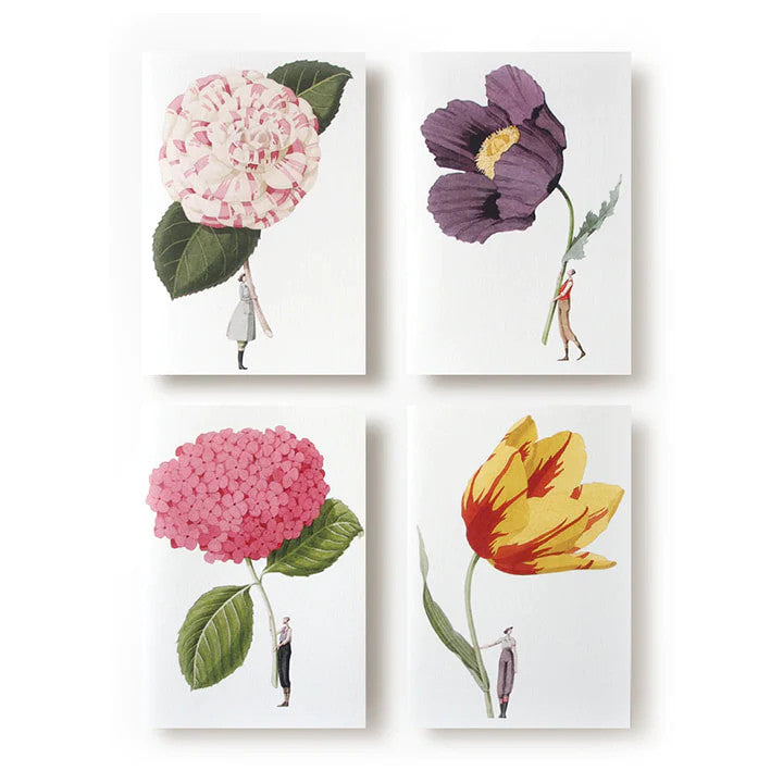 In Bloom Notecards - Set 1 Flowers by Laura Stoddart