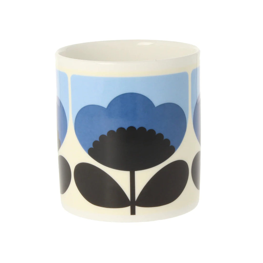 Spring Bloom Blue Bone China Mug by Orla Kiely