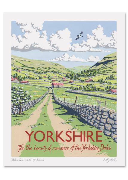 Kelly Hall Yorkshire Print. Printed in England.