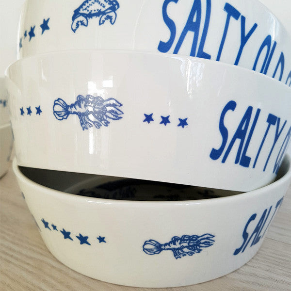 Port & Lemon Salty Old Sea Dog Bone China Bowl
