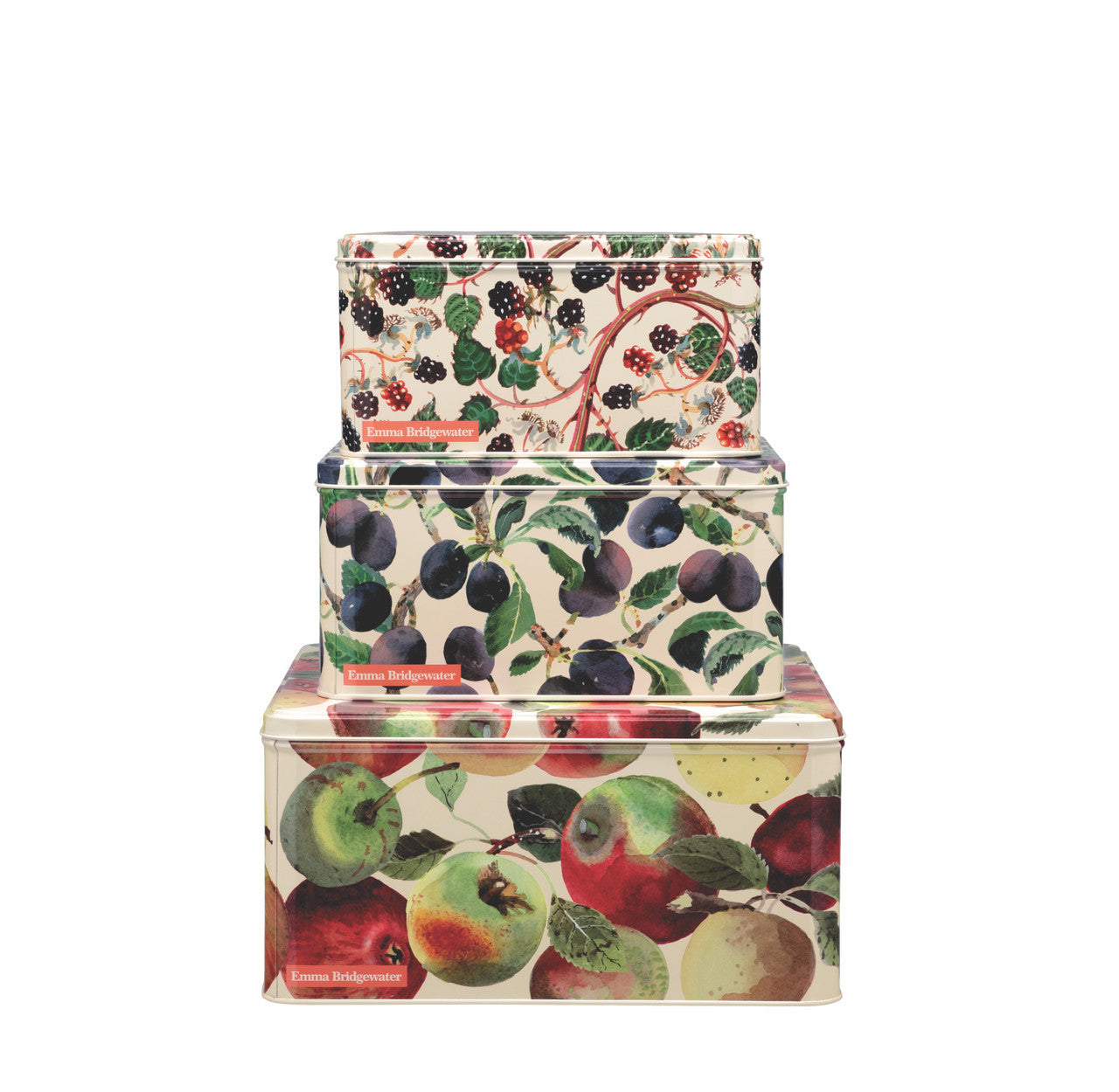Emma Bridgewater Set of 3 Fruits Square Cake Tins