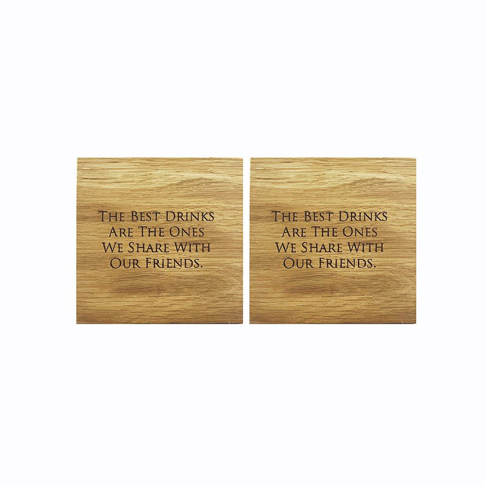 Friends Oak Coasters by Scottish Made.