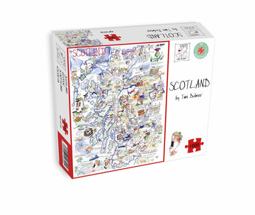 Map of Scotland 1000 Piece Jigsaw Puzzle. Image