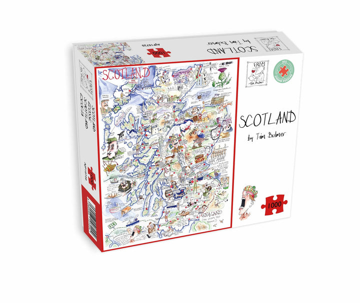 Map of Scotland 1000 Piece Jigsaw Puzzle.