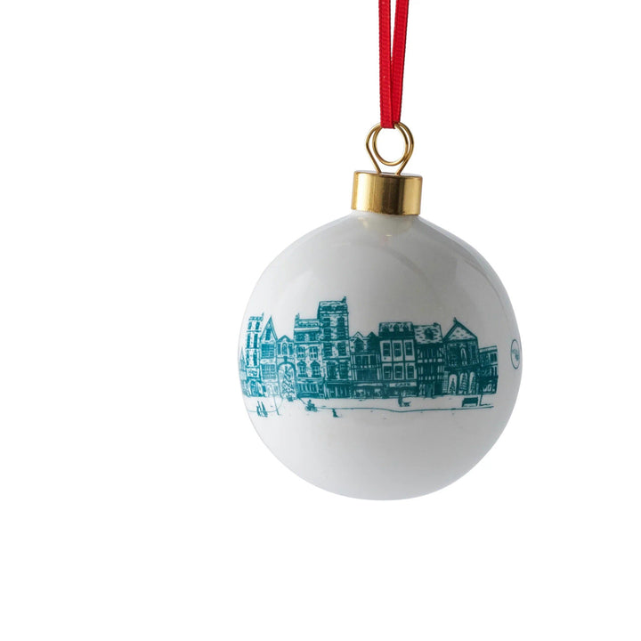 Bone china Night Before Christmas bauble from Victoria Eggs.