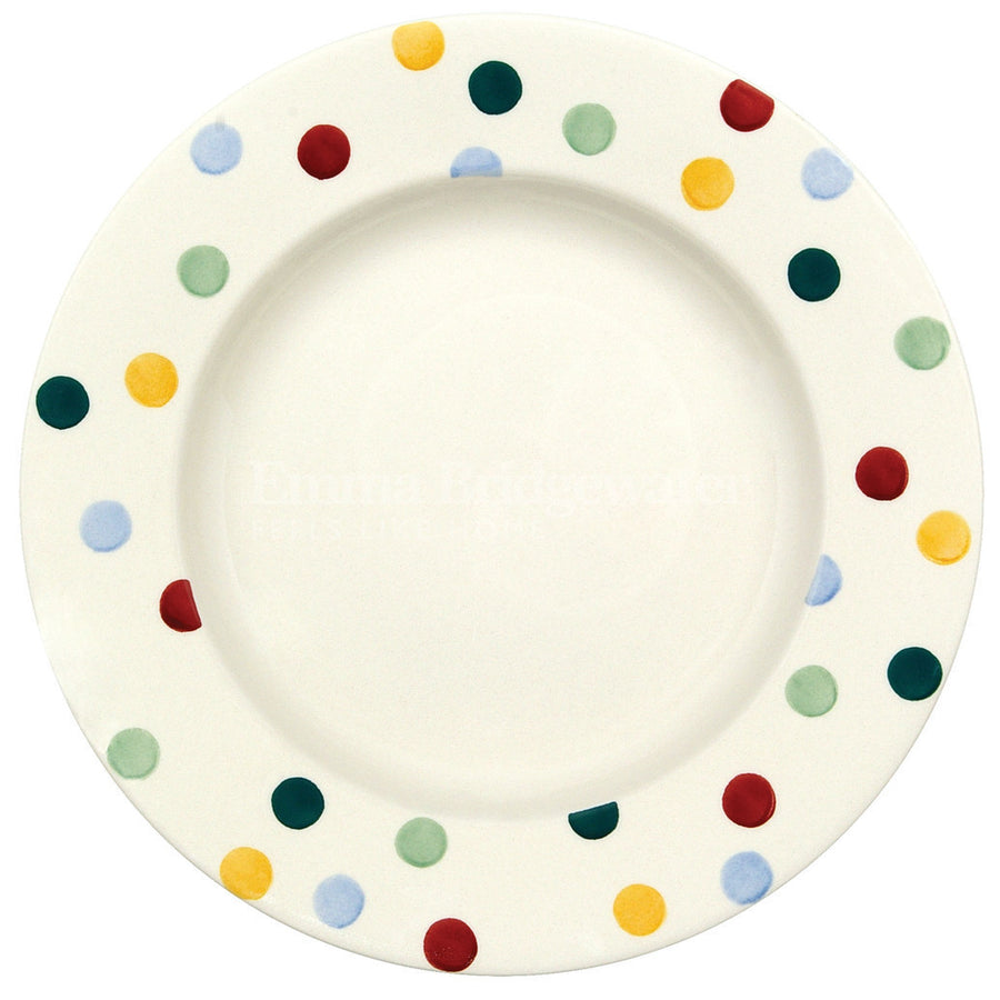 Emma Bridgewater Polka Dot 10 1/2 inch plate.