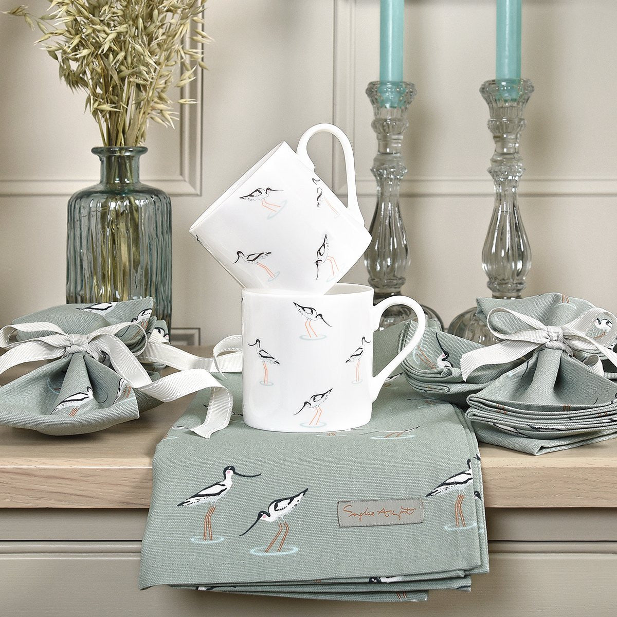 Sophie Allport bone china Coastal Birds mug boxed.