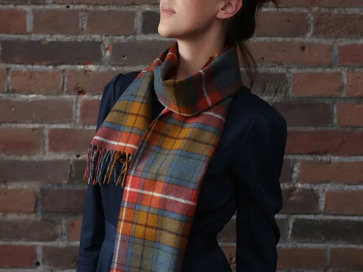 Luxury Antique Buchanan Merino Lambswool Scarf